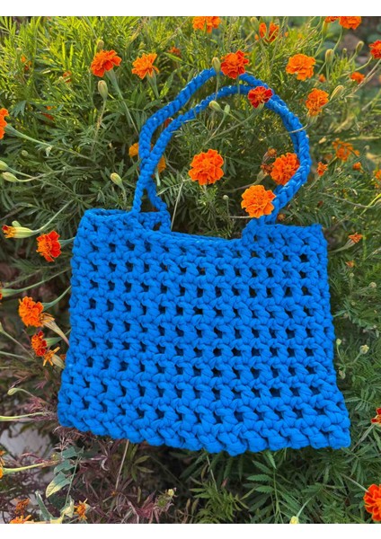 El Yapımı Penye Ip Omuz Çantası – Çıtçıtsız, Bohem ve Doğal Tasarım modelleri