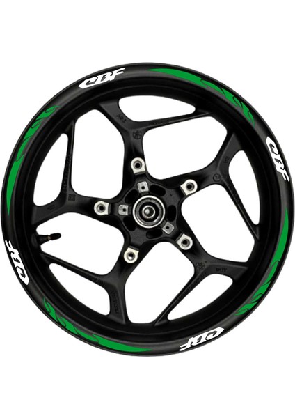 Cbf Beyaz Yazılı Yeşil Reflektif Pençe Şeritli