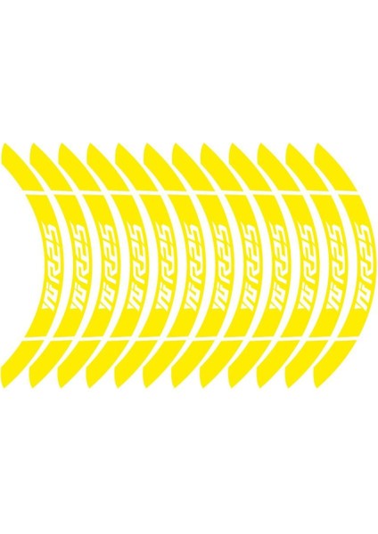 Sarı Yamaha Yzf R25 Geniş Jant Sticker Etiket Modeli modelleri