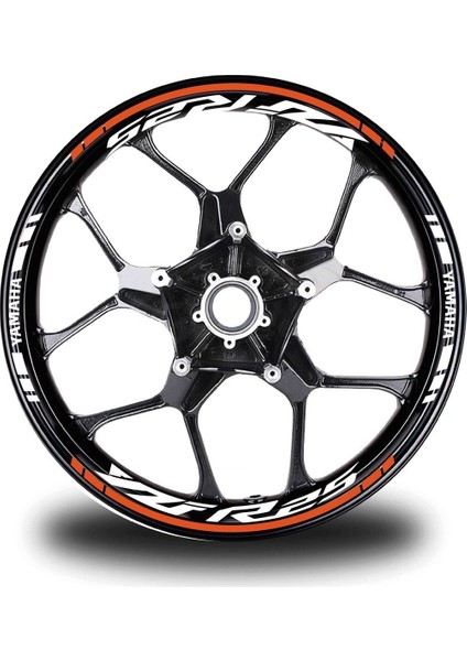 Turuncu Yamaha Yzf R25 Takım Jant Sticker Etiket