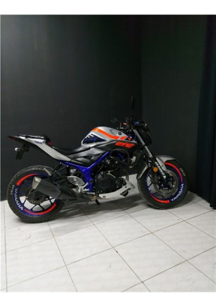 Yamaha mt 25 Neon Kırmızı Jant Dışı Şerit Sticker Etiket Modeli fiyatları