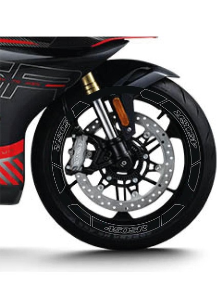 Siyah Cf Moto 450 Sr Geniş Jant Sticker Etiket Modeli fiyatları