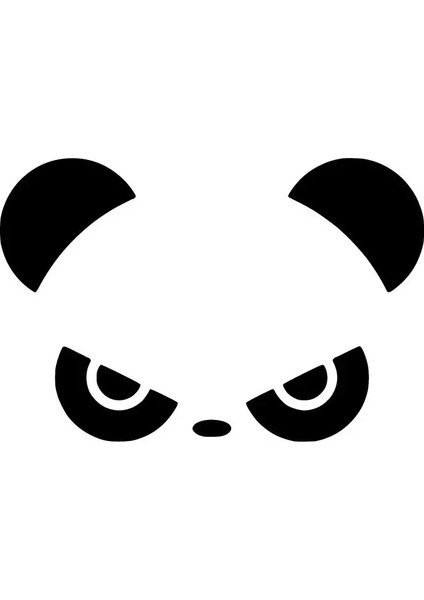 Sinirli Panda Sticker 20 x 14 cm