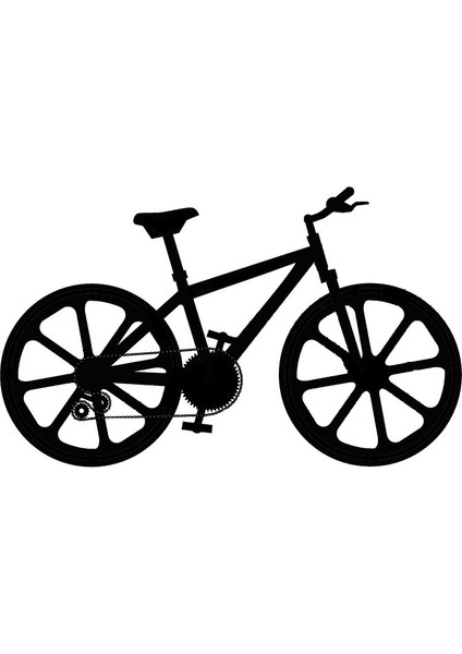 Bisiklet Model 2 Oto Özel Yeni Sticker 30 x 18 cm