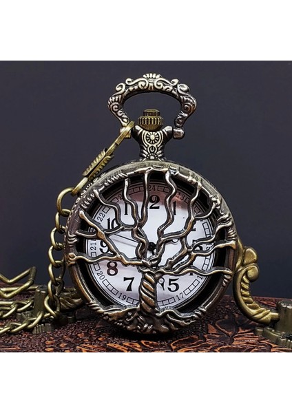 Hayat Ağaçı Tasarımlı Köstekli Saat - Lisinya