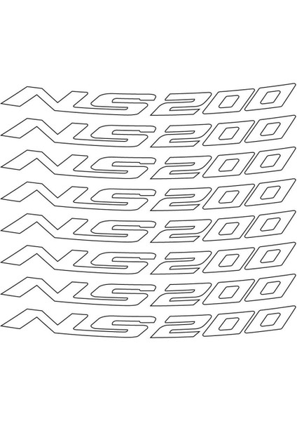 Bajaj Pulsar NS200 Jant Içi Sticker Etiket Modeli