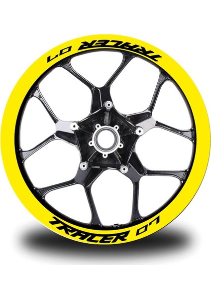 Tracer-07 Yazılı 8li Jant Içi Yazı Sticker Etiket