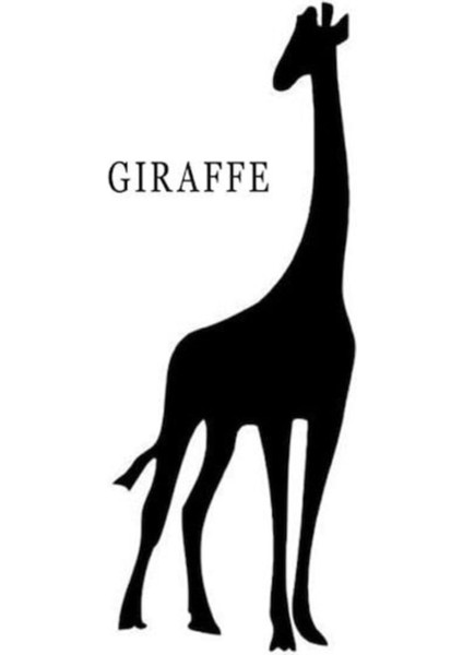 Zürafa Tasarım Oto Özel Yeni Sticker Siyah 15*8 cm fiyatları