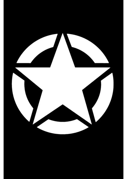 Askeri Yıldız Sticker 30 x 30 cm modelleri