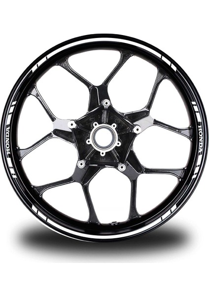 Yamaha Yazılı Kısa Yazısız Uzun Dış Şerit 16'lı Çift Renk Jant Sticker Modeli