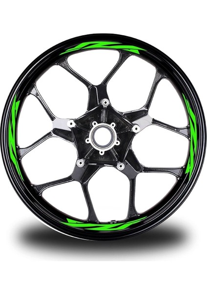 Neon Sarı Yamaha Takım Jant Sticker Etiket