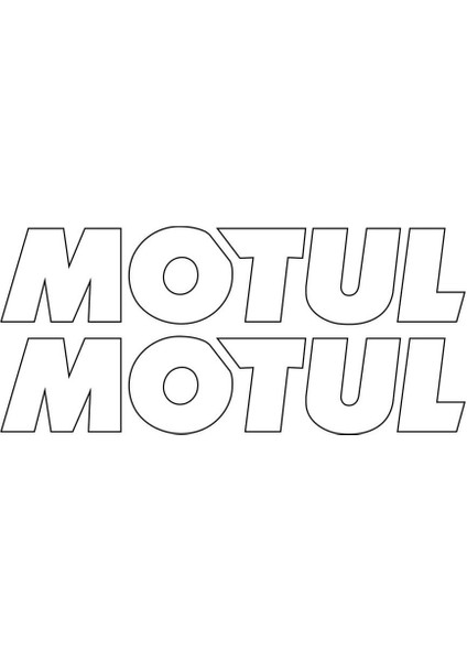 Motul Yazılı Mini Sticker Etiket Modeli