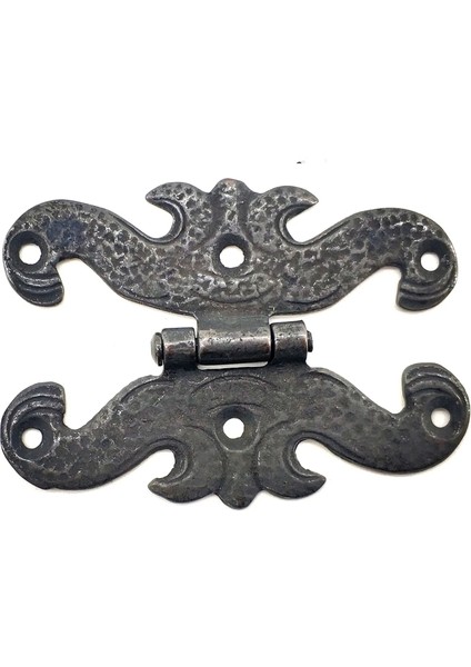 Antika Tarz Dekoratif Pirinç Kelebek Menteşe - 63X45 Mm, Oksit - Lisinya