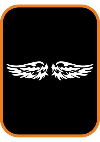 Kanat Oto Özel Yeni Sticker Beyaz 30*7 cm