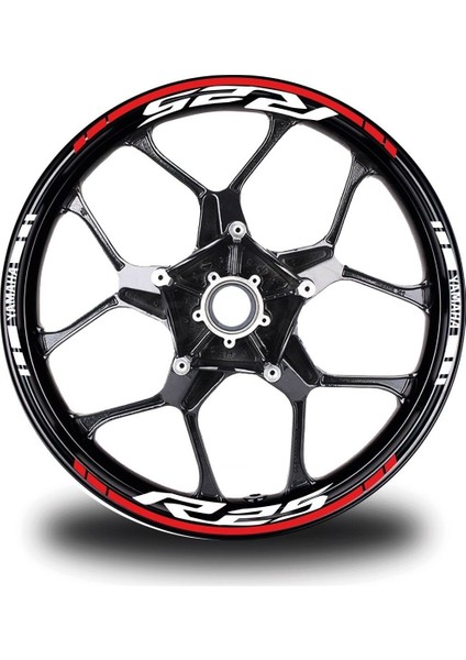 Yamaha Xmax 250 2 Kesikli Neon Sarı Renk Sticker Modeli Jant Dahi