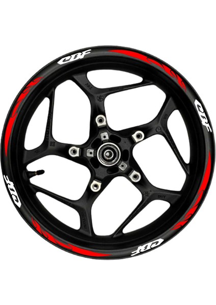 Cbf Beyaz Yazılı Kırmızı Pençe Şeritli