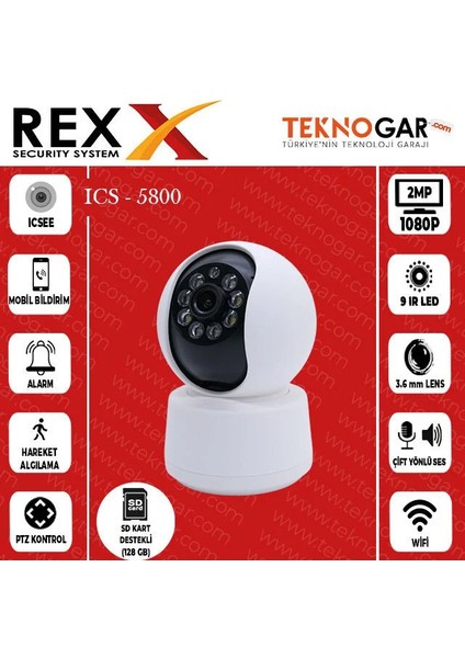 ICS-5800 Aı Wifi Smart Kamera