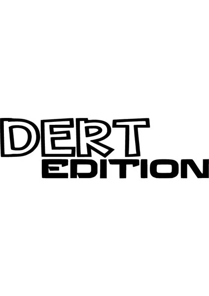 Dert Edition Sticker 20 x 6 cm