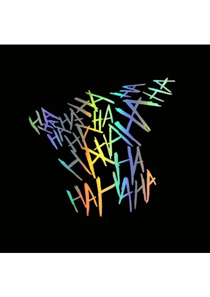 Hologram Motosiklet Ha Ha Ha Sticker Etiket Modeli