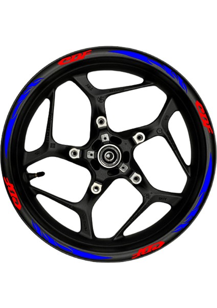 Cbf Kırmızı Yazılı Mavi Reflektif Pençe Şeritli