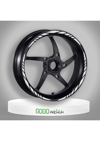 Yeni Özel Motosiklet Jant Şeridi Reflektör Beyaz Honda Pcx Uyumlu Sağ-Sol/ön-Arka