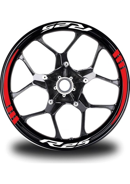 Yamaha Xmax 250 2 Kesikli Siyah Renk Sticker Modeli Jant Dahil