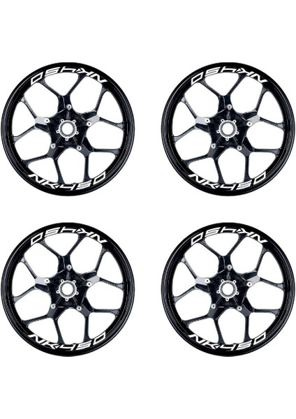 Beyaz Cfmoto 450NK Yazılı 8 Li Jant Içi Yazı Sticker fiyatları