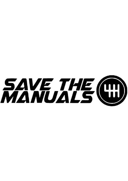 Save The Manuals Sticker 10 x 3 cm