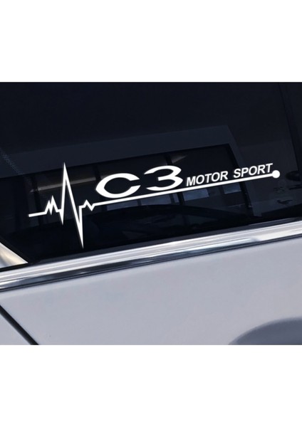 Citroen C3 Için Özel Yeni Uyumlu Aksesuar Yan Kapı Cam Özel Yeni Sticker 20*7 cm