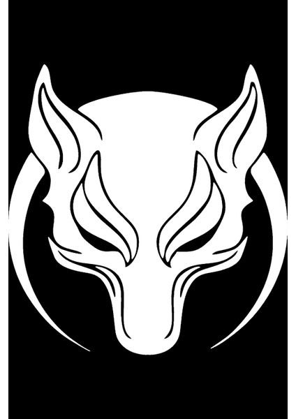 Börü Kurt Hilal Sticker 20 x 20 cm modelleri