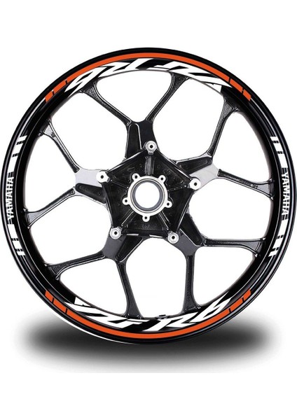 Turuncu Yamaha R6 Jant Sticker Etiket