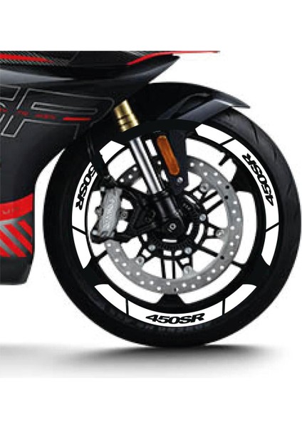Beyaz Cf Moto 450 Sr Geniş Jant Sticker Etiket Modeli fiyatları