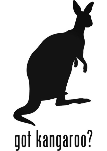 Got Kangaroo Oto Özel Yeni Sticker 20 cm