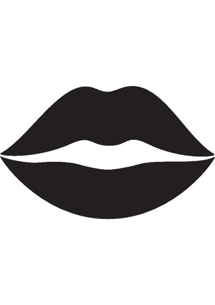 Kadın Dudağı Model 3 Oto Özel Yeni Sticker 30 x 18 cm