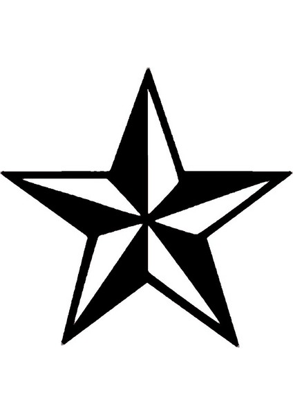 Deniz Yıldızı Tasarım Sticker 30 x 30 cm