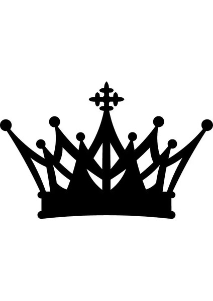 Prenses Tacı Duvar Dekor Sticker 40 x 24 cm