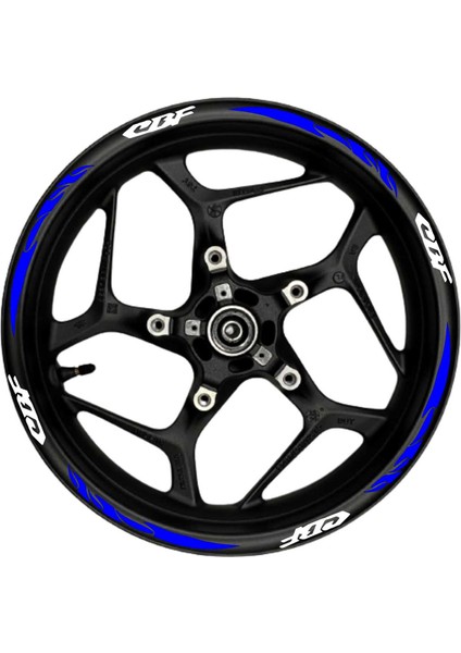 Cbf Beyaz Yazılı Mavi Reflektif Pençe Şeritli