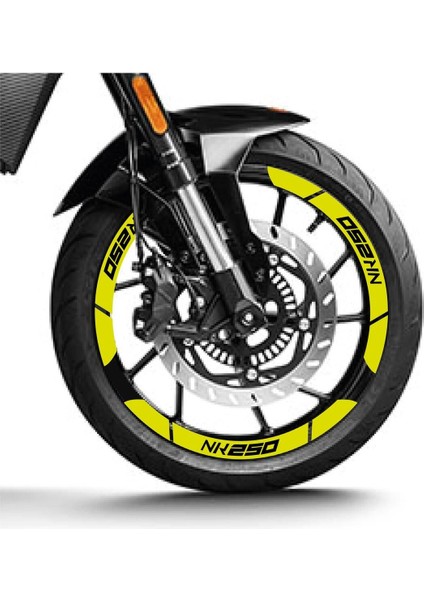 Neon Sarı Cf Moto 250 Nk Geniş Jant Sticker Etiket Modeli fiyatları