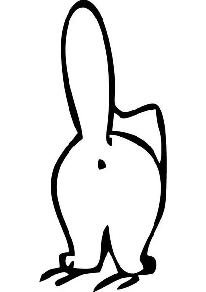 Kedinin Sırtı Sticker 10 x 20 cm