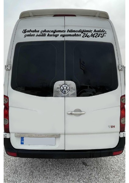 Oto Cam Yazı Sözleri Ticari-Servis-Dolmuş-Panelvan Uzun Özel Yeni Sticker Model 24