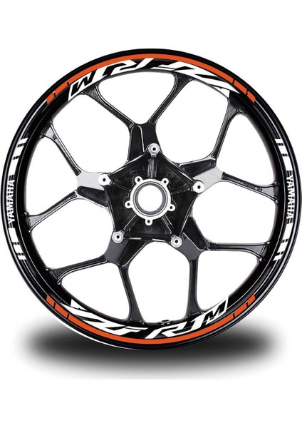 Turuncu Yamaha R1M Jant Sticker Etiket