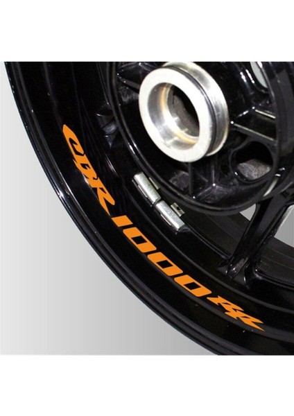 Honda Cbr 1000RR Yazılı Turuncu Jant Içi Yazılı Sticker Etiket Modeli