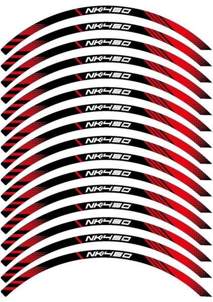 Cfmoto NK450 Sticker Jant Dışı Şerit Baskılı Kırmızı Model fiyatları