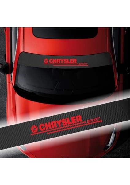Chrysler Için Özel Yeni Uyumlu Aksesuar Oto Ön Cam Oto Özel Yeni Sticker Karbon