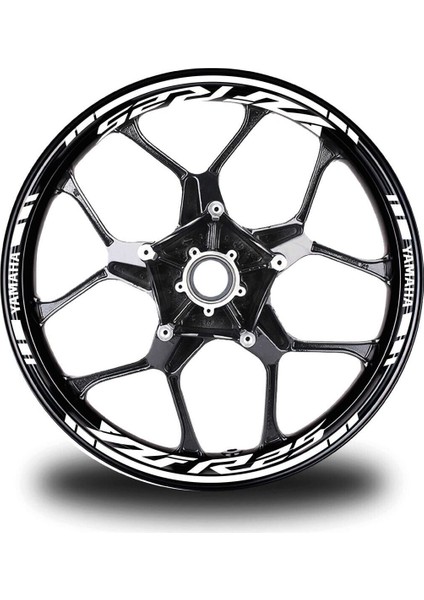 Beyaz Yamaha Yzf R25 Takım Jant Sticker Etiket