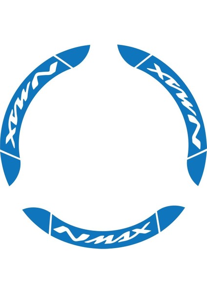 Yamaha Nmax Iç & Dış Jant Sticker Etiket Modeli Mavi fiyatları