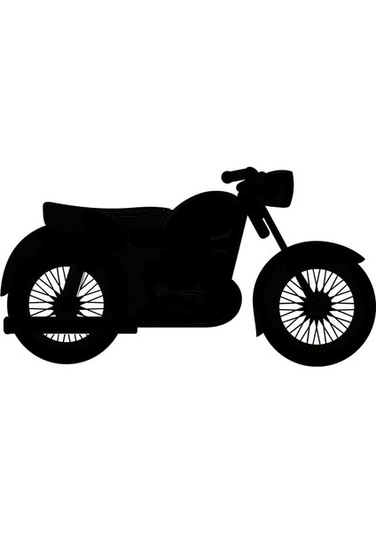 Klasik Motosikletler Model 5 Oto Özel Yeni Sticker 25 x 12 cm