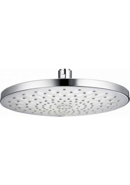 Oval Tepe Duş Başlığı, Beyaz Renk, 22X22 Cm, Yüksek Performans ve Şıklık Sağlar