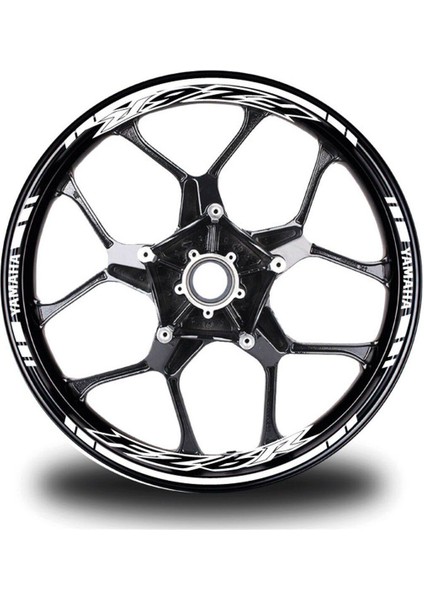 Beyaz Yamaha FZ6R Jant Sticker Etiket