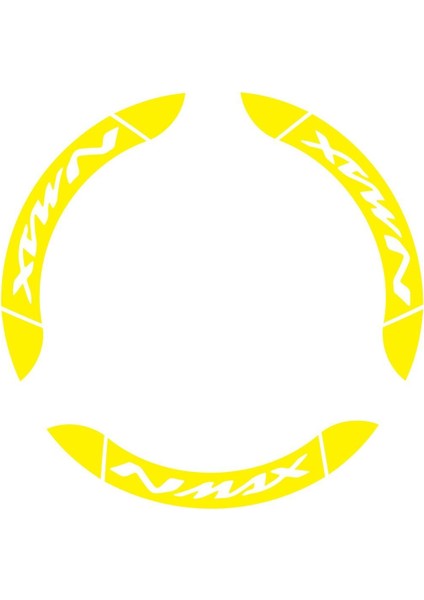 Yamaha Nmax Iç & Dış Jant Sticker Etiket Modeli Açık Sarı fiyatları